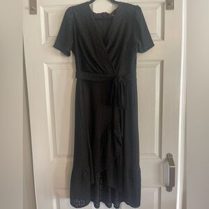 Black eyelet dress size 10